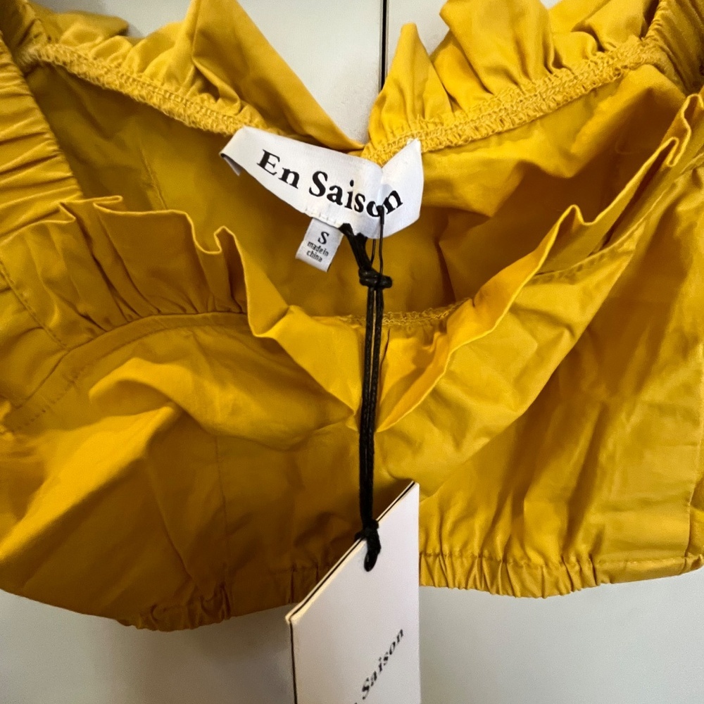 En Saison Yellow Short Set NWT Size S - Picture 5 of 10